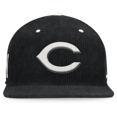 Black Cincinnati Reds Nike Pro Corduroy Structured Snapback Hat