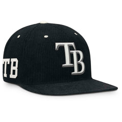 Black Tampa Bay Rays Nike Pro Corduroy Structured Snapback Hat