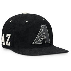 Black Arizona Diamondbacks Nike Pro Corduroy Structured Snapback Hat