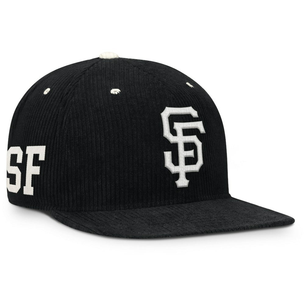 Black San Francisco Giants Nike Pro Corduroy Structured Snapback Hat