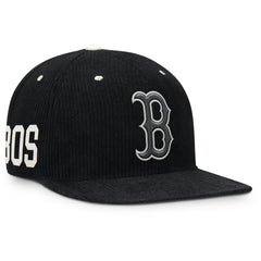 Black Boston Red Sox Nike Pro Corduroy Structured Snapback Hat