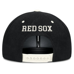 Black Boston Red Sox Nike Pro Corduroy Structured Snapback Hat