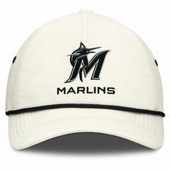 Stone Miami Marlins Nike Club Adjustable Hat