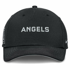 Black Los Angeles Angels Nike Rise Performance Adjustable Hat