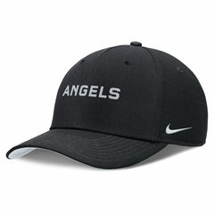 Black Los Angeles Angels Nike Rise Performance Adjustable Hat