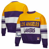 Mitchell & Ness Los Angeles Lakers x DANNIJO Women's Blocked Pullover Sweatshirt
