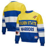 Mitchell & Ness Golden State Warriors x DANNIJO Women's Blocked Pullover Sweatshirt sale