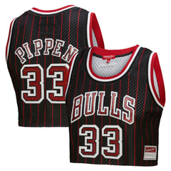 Mitchell & Ness Scottie Pippen Chicago Bulls x DANNIJO Women's Fashion Cropped Basketball Jersey sale
