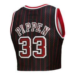 Mitchell & Ness Scottie Pippen Chicago Bulls x DANNIJO Women's Fashion Cropped Basketball Jersey sale