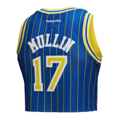 Mitchell & Ness Chris Mullin Golden State Warriors x DANNIJO Women's Fashion Cropped Basketball Jersey sale