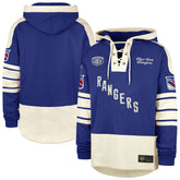 NHL New York Rangers '47 Blue Line Heritage Lacer Pullover Hoodie