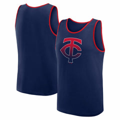 Navy Minnesota Twins Logo Athletic Unmatched Success Tank Top