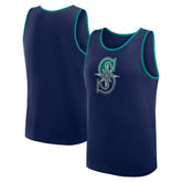 Navy Seattle Mariners Logo Athletic Unmatched Success Tank Top