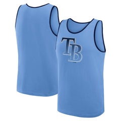 Light Blue Tampa Bay Rays Logo Athletic Unmatched Success Tank Top