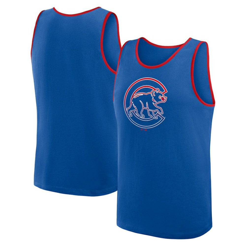 Royal Chicago Cubs Logo Athletic Unmatched Success Tank Top