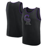 Black Colorado Rockies Logo Athletic Unmatched Success Tank Top