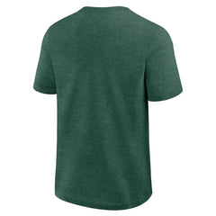Heather Green Athletics Logo Athletic Top Notch T-Shirt