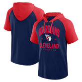 Navy Cleveland Guardians Logo Athletic Prime Hoodie T-Shirt