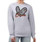 NHL Anaheim Ducks G-III 4Her by Carl Banks Women's Animal Print Heart Fleece Pullover Sweatshirt