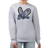 NHL St. Louis Blues G-III 4Her by Carl Banks Women's Animal Print Heart Fleece Pullover Sweatshirt