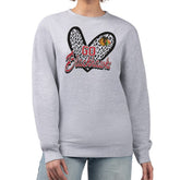 NHL Chicago Blackhawks G-III 4Her by Carl Banks Women's Animal Print Heart Fleece Pullover Sweatshirt