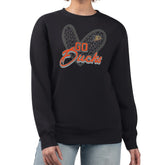 NHL Anaheim Ducks G-III 4Her by Carl Banks Women's Animal Print Heart Fleece Pullover Sweatshirt