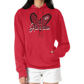 NHL Carolina Hurricanes G-III 4Her by Carl Banks Women's Animal Print Heart Fleece Pullover Hoodie
