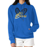 NHL St. Louis Blues G-III 4Her by Carl Banks Women's Animal Print Heart Fleece Pullover Hoodie