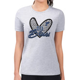 NHL St. Louis Blues G-III 4Her by Carl Banks Women's Super-Slim Fit Lightweight Animal Print Heart T-Shirt