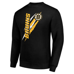 NHL Boston Bruins Starter Color Scratch Pullover Sweatshirt