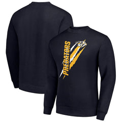 NHL Nashville Predators Starter Color Scratch Pullover Sweatshirt