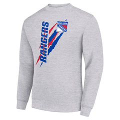 NHL New York Rangers Starter Color Scratch Pullover Sweatshirt