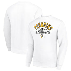 NHL Pittsburgh Penguins Starter Stick And Puck Logo Fleece Pullover Sweatshirt