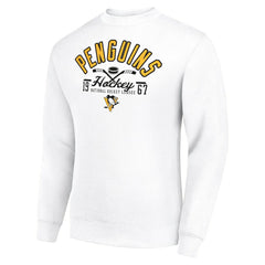 NHL Pittsburgh Penguins Starter Stick And Puck Logo Fleece Pullover Sweatshirt