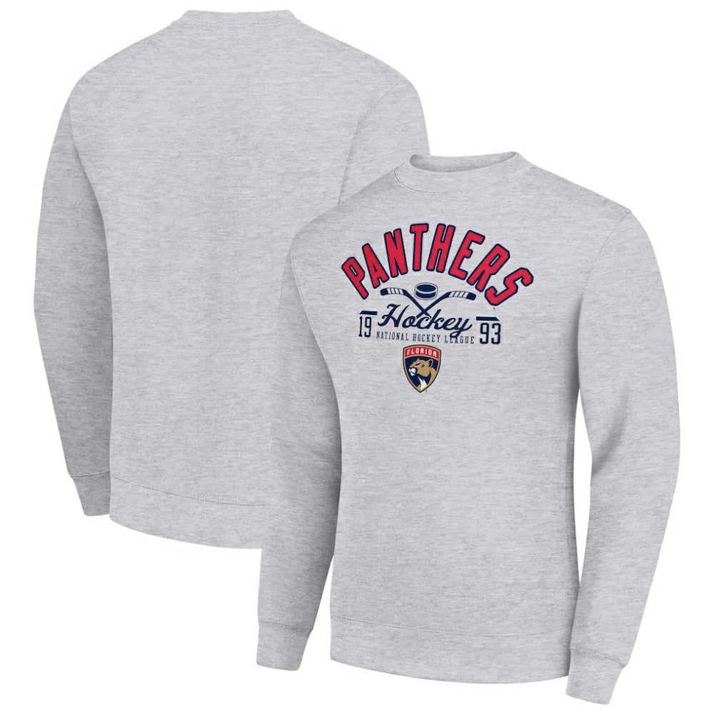 NHL Florida Panthers Starter Stick And Puck Logo Fleece Pullover Sweatshirt