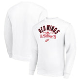 NHL Detroit Red Wings Starter Stick And Puck Logo Fleece Pullover Sweatshirt