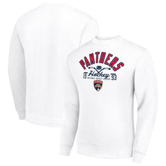 NHL Florida Panthers Starter Stick And Puck Logo Fleece Pullover Sweatshirt