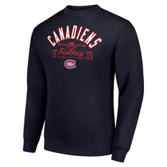 NHL Montreal Canadiens Starter Stick And Puck Logo Fleece Pullover Sweatshirt