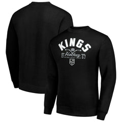 NHL Los Angeles Kings Starter Stick And Puck Logo Fleece Pullover Sweatshirt