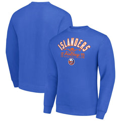 NHL New York Islanders Starter Stick And Puck Logo Fleece Pullover Sweatshirt