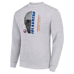 NHL New York Islanders Starter Half Helmet Team Logo Pullover Sweatshirt