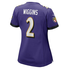 Nate Wiggins Women's Game Jersey - Baltimore Ravens Jerseys