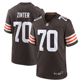 Zak Zinter Team Game Jersey - Cleveland Browns Jerseys