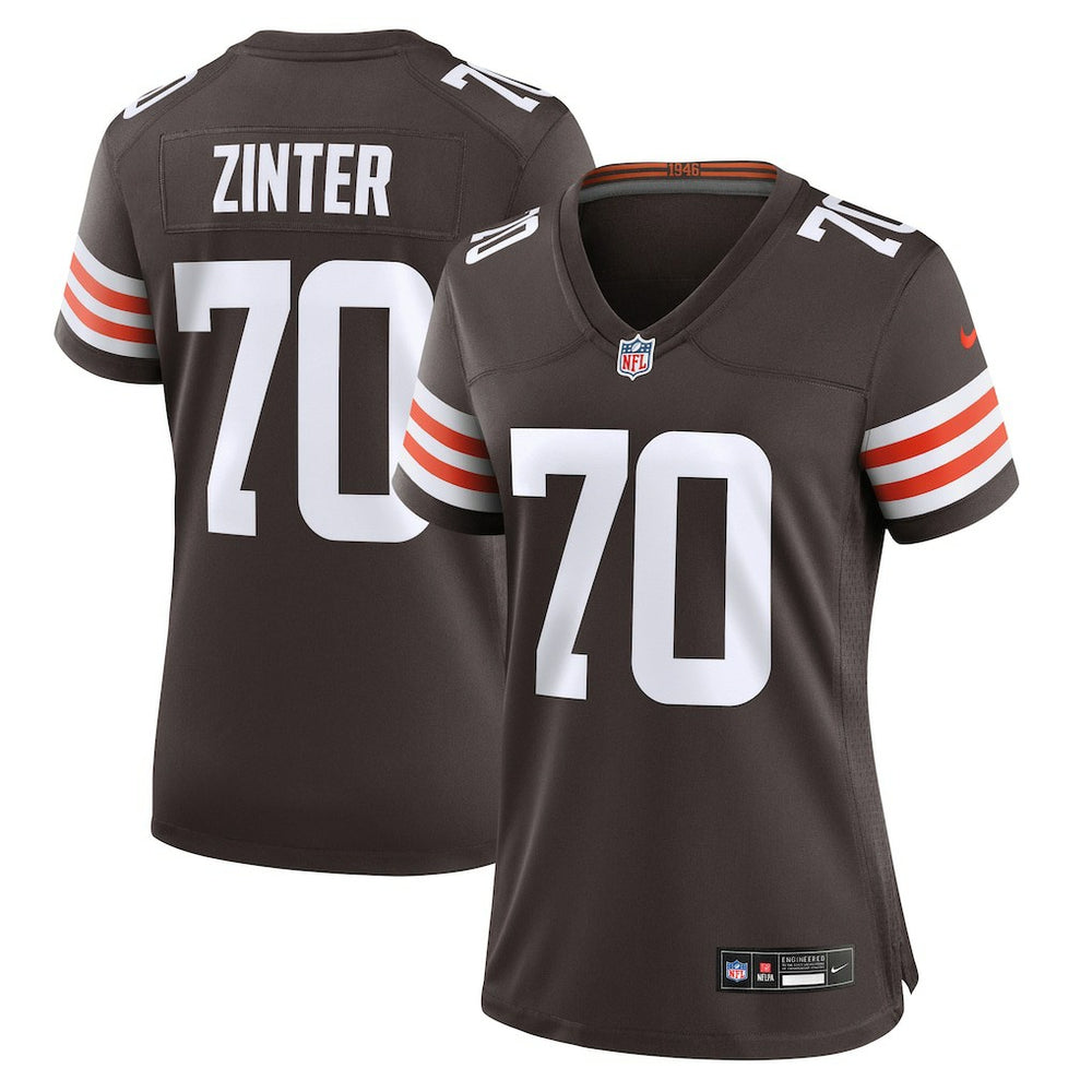 Zak Zinter Women's Game Jersey - Cleveland Browns Jerseys