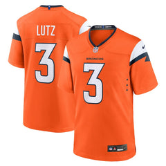 Wil Lutz Team Game Jersey - Denver Broncos Jerseys