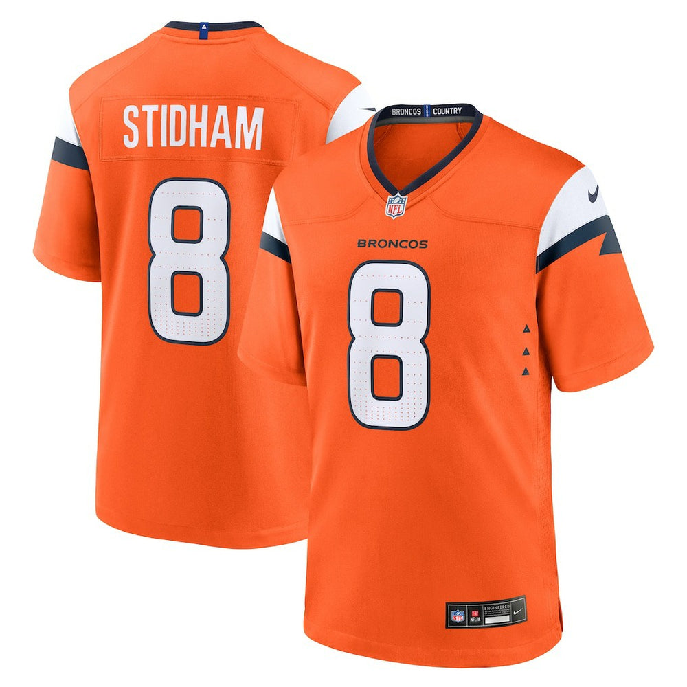Jarrett Stidham Team Game Jersey - Denver Broncos Jerseys