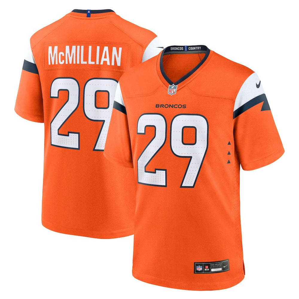 Ja'Quan McMillian Team Game Jersey - Denver Broncos Jerseys