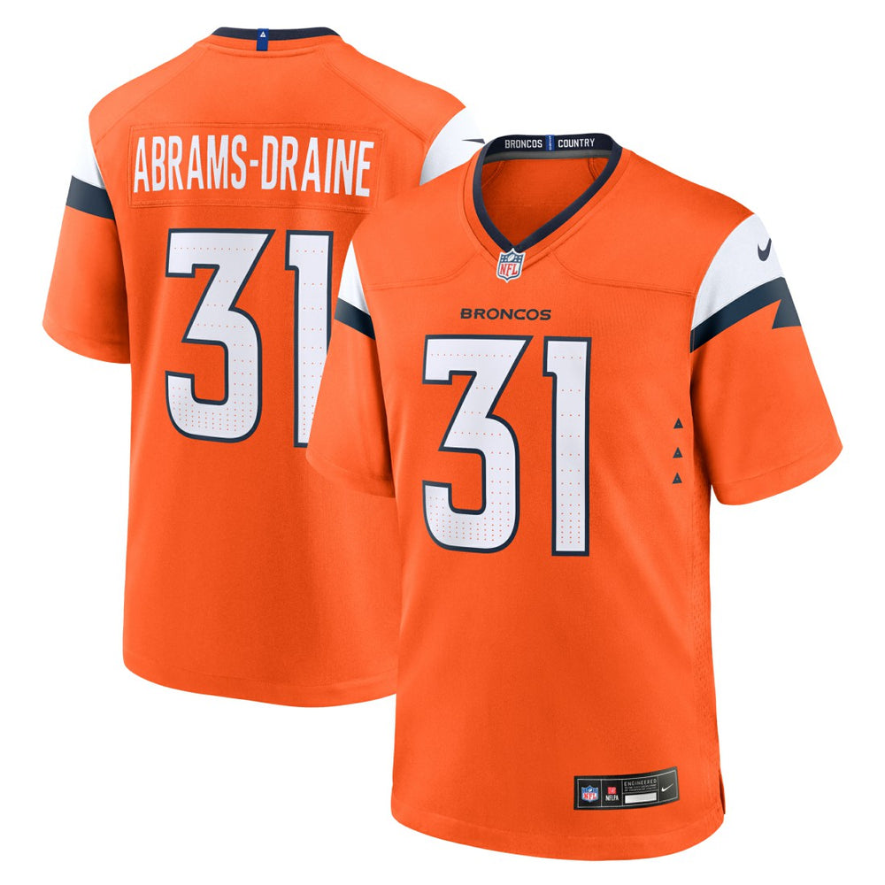 Kris Abrams-Draine Team Game Jersey - Denver Broncos Jerseys