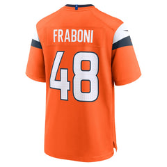 Mitchell Fraboni Team Game Jersey - Denver Broncos Jerseys
