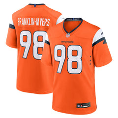 John Franklin-Myers Team Game Jersey - Denver Broncos Jerseys